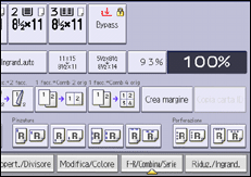 Illustrazione della schermata sul pannello di controllo
