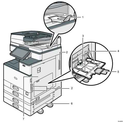 Illustrazione numerata unità principale