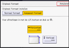 Afbeelding van bedieningspaneel
