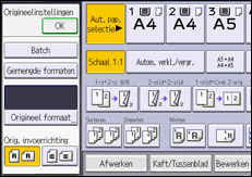 Afbeelding van bedieningspaneel
