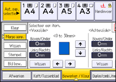 Afbeelding van bedieningspaneel