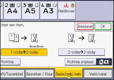 Afbeelding van bedieningspaneel