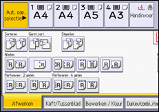 Afbeelding van bedieningspaneel