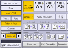 Afbeelding van bedieningspaneel
