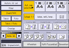 Afbeelding van bedieningspaneel