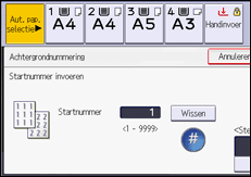 Afbeelding van bedieningspaneel
