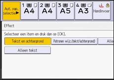 Afbeelding van bedieningspaneel