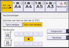 Afbeelding van bedieningspaneel