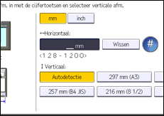 Afbeelding van bedieningspaneel