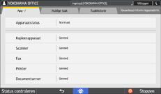 Afbeelding van bedieningspaneel