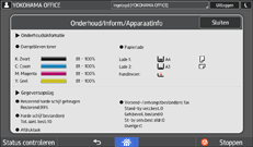 Afbeelding van bedieningspaneel