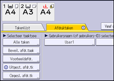 Afbeelding van bedieningspaneel