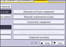 Afbeelding van bedieningspaneel