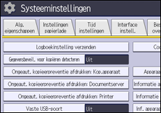 Afbeelding van bedieningspaneel