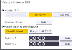 Illustrasjon av kontrollpanelet