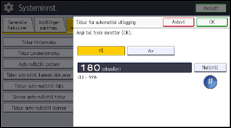 Illustrasjon av kontrollpanelet