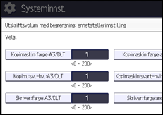Illustrasjon av kontrollpanelet