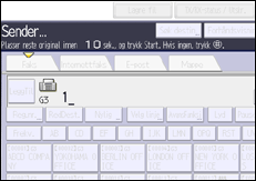Illustrasjon av betjeningspanelet