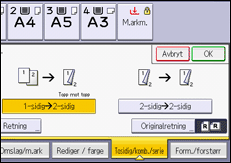 Illustrasjon av kontrollpanelet