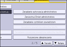 Ilustracja ekranu panela operacyjnego
