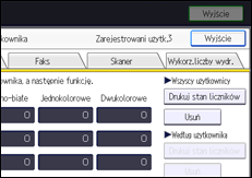 Ilustracja ekranu panela operacyjnego