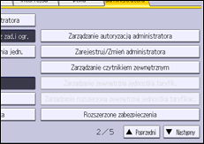 Ilustracja ekranu panela operacyjnego
