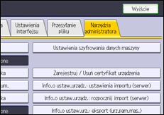 Ilustracja ekranu panela operacyjnego