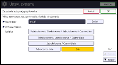 Ilustracja ekranu panela operacyjnego