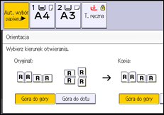 Ilustracja ekranu panela operacyjnego