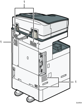 Иллюстрация основного блока с пронумерованными сносками