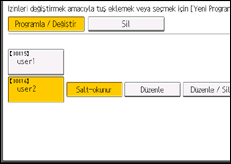 İşlem paneli ekran çizimi