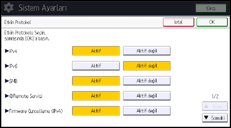 İşlem paneli ekran çizimi