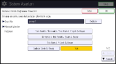 İşlem paneli ekran çizimi