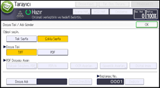 İşlem paneli ekran çizimi