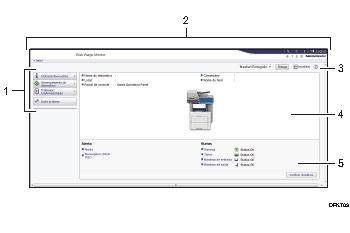 Ilustração com números da tela do navegador da Web