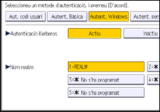 Il·lustració de pantalla del panell d'operacions