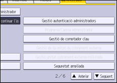 Il·lustració de pantalla del panell d'operacions