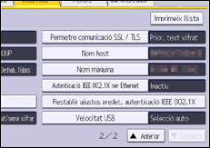 Il·lustració de pantalla del panell d'operacions