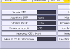 Il·lustració de pantalla del panell d'operacions