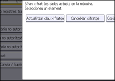 Il·lustració de pantalla del panell d'operacions