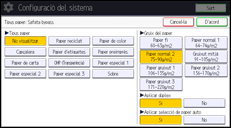 Il·lustració de pantalla del panell d'operacions
