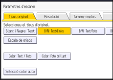 Il·lustració de pantalla del panell d'operacions