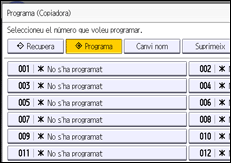 Il·lustració de pantalla del panell d'operacions