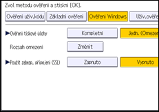 Ilustrace displeje ovládacího panelu