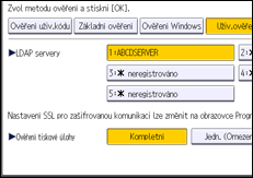 Ilustrace displeje ovládacího panelu