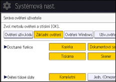 Ilustrace displeje ovládacího panelu