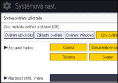 Ilustrace displeje ovládacího panelu