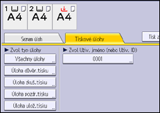 Ilustrace displeje ovládacího panelu