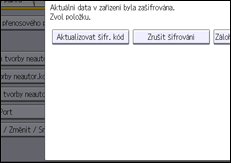 Ilustrace displeje ovládacího panelu