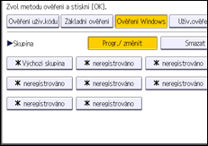 Ilustrace displeje ovládacího panelu